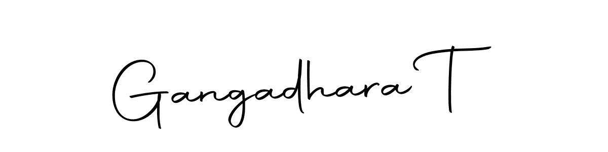 The best way (Autography-DOLnW) to make a short signature is to pick only two or three words in your name. The name Gangadhara T include a total of six letters. For converting this name. Gangadhara T signature style 10 images and pictures png
