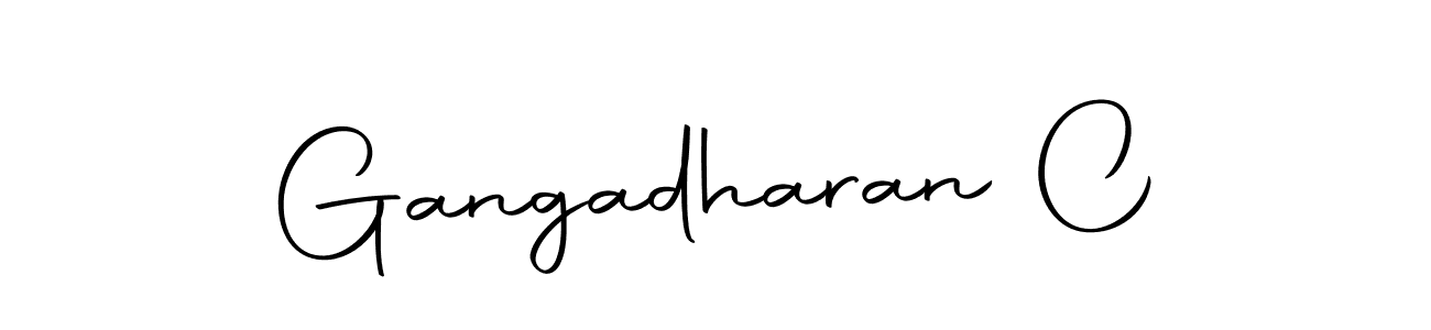 Create a beautiful signature design for name Gangadharan C. With this signature (Autography-DOLnW) fonts, you can make a handwritten signature for free. Gangadharan C signature style 10 images and pictures png