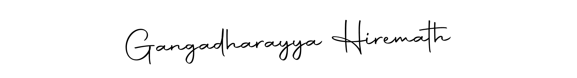 Create a beautiful signature design for name Gangadharayya Hiremath. With this signature (Autography-DOLnW) fonts, you can make a handwritten signature for free. Gangadharayya Hiremath signature style 10 images and pictures png