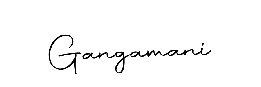 How to make Gangamani signature? Autography-DOLnW is a professional autograph style. Create handwritten signature for Gangamani name. Gangamani signature style 10 images and pictures png