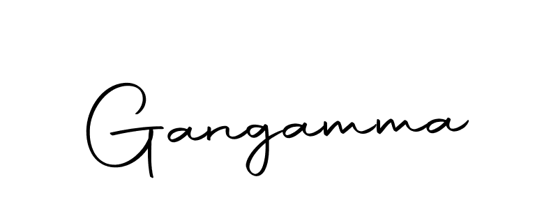 Design your own signature with our free online signature maker. With this signature software, you can create a handwritten (Autography-DOLnW) signature for name Gangamma. Gangamma signature style 10 images and pictures png