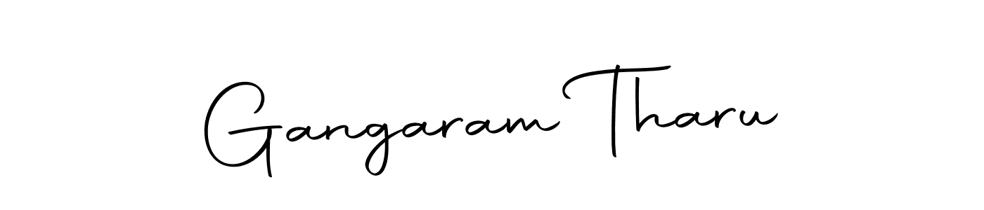 Create a beautiful signature design for name Gangaram Tharu. With this signature (Autography-DOLnW) fonts, you can make a handwritten signature for free. Gangaram Tharu signature style 10 images and pictures png