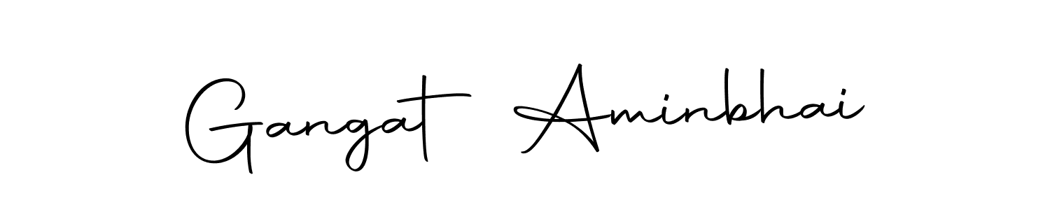 Also we have Gangat Aminbhai name is the best signature style. Create professional handwritten signature collection using Autography-DOLnW autograph style. Gangat Aminbhai signature style 10 images and pictures png