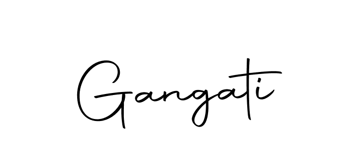 How to make Gangati signature? Autography-DOLnW is a professional autograph style. Create handwritten signature for Gangati name. Gangati signature style 10 images and pictures png