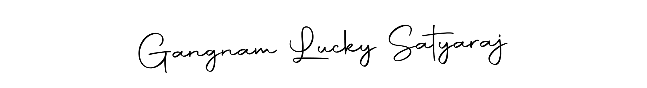 Design your own signature with our free online signature maker. With this signature software, you can create a handwritten (Autography-DOLnW) signature for name Gangnam Lucky Satyaraj. Gangnam Lucky Satyaraj signature style 10 images and pictures png