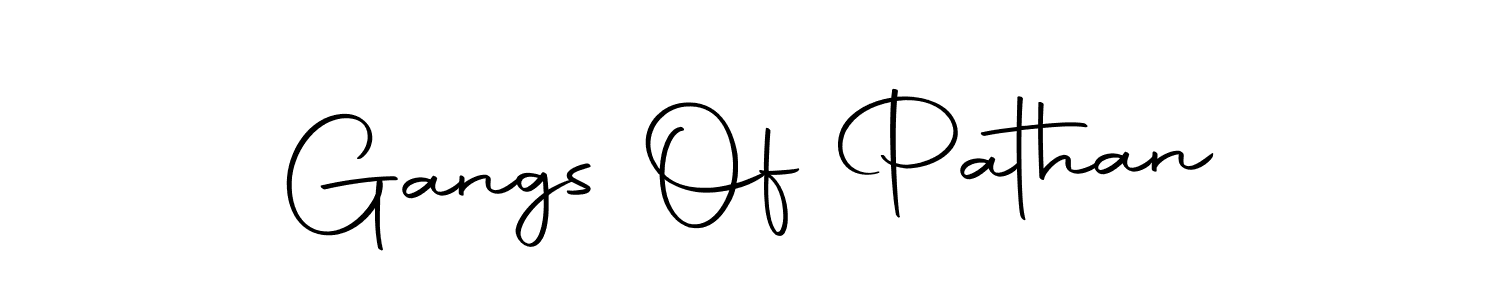 How to make Gangs Of Pathan name signature. Use Autography-DOLnW style for creating short signs online. This is the latest handwritten sign. Gangs Of Pathan signature style 10 images and pictures png