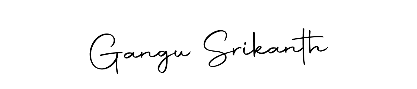 You should practise on your own different ways (Autography-DOLnW) to write your name (Gangu Srikanth) in signature. don't let someone else do it for you. Gangu Srikanth signature style 10 images and pictures png