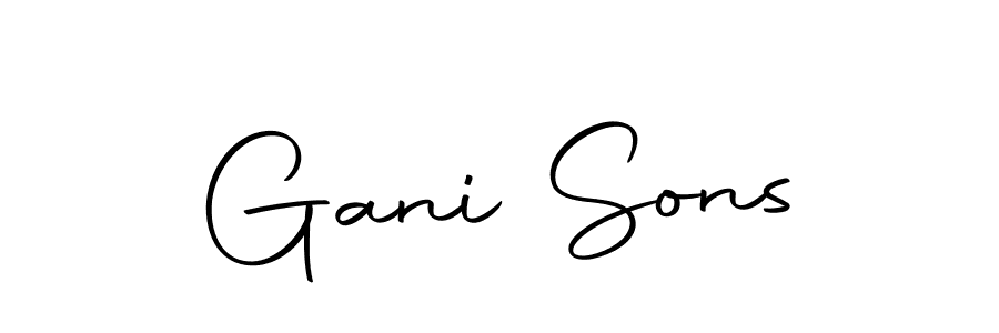 Use a signature maker to create a handwritten signature online. With this signature software, you can design (Autography-DOLnW) your own signature for name Gani Sons. Gani Sons signature style 10 images and pictures png