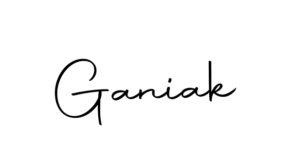 Make a beautiful signature design for name Ganiak. Use this online signature maker to create a handwritten signature for free. Ganiak signature style 10 images and pictures png