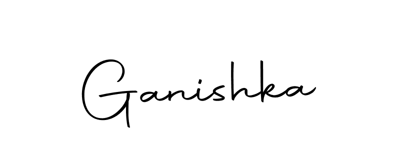 Use a signature maker to create a handwritten signature online. With this signature software, you can design (Autography-DOLnW) your own signature for name Ganishka. Ganishka signature style 10 images and pictures png