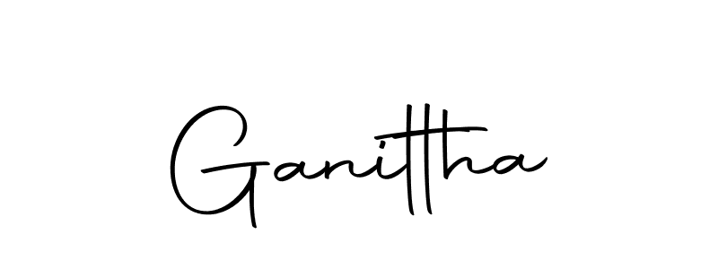 How to make Ganittha signature? Autography-DOLnW is a professional autograph style. Create handwritten signature for Ganittha name. Ganittha signature style 10 images and pictures png
