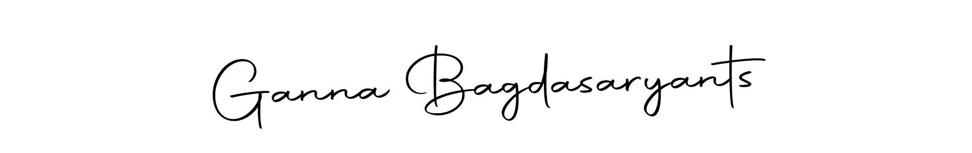 Design your own signature with our free online signature maker. With this signature software, you can create a handwritten (Autography-DOLnW) signature for name Ganna Bagdasaryants. Ganna Bagdasaryants signature style 10 images and pictures png