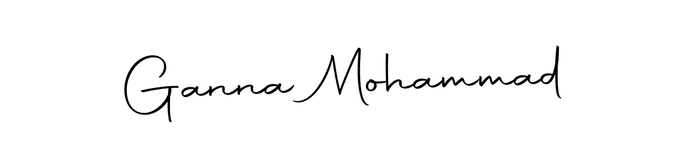 Also we have Ganna Mohammad name is the best signature style. Create professional handwritten signature collection using Autography-DOLnW autograph style. Ganna Mohammad signature style 10 images and pictures png