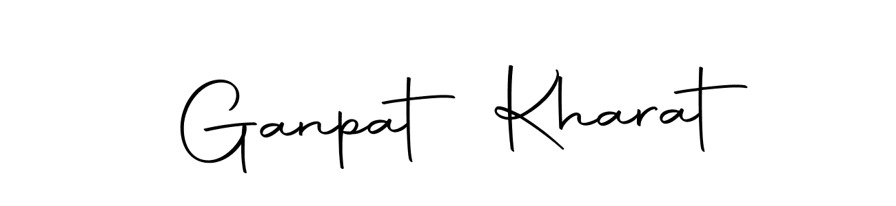 How to make Ganpat Kharat name signature. Use Autography-DOLnW style for creating short signs online. This is the latest handwritten sign. Ganpat Kharat signature style 10 images and pictures png