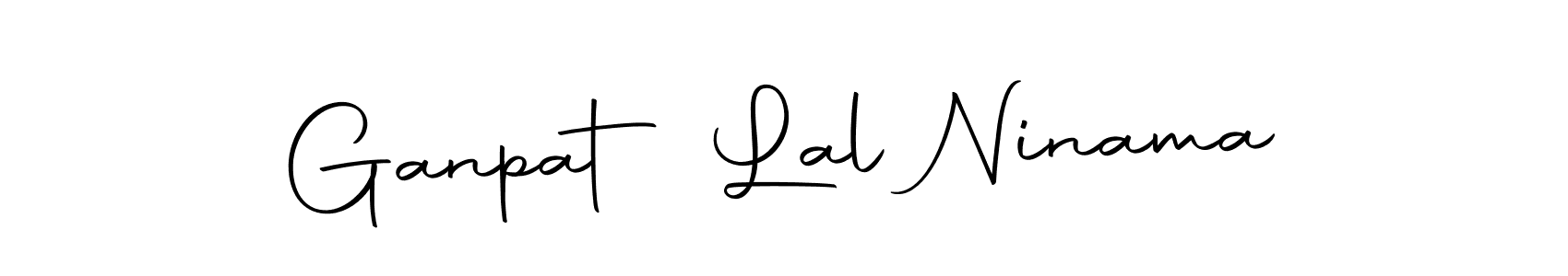 Ganpat Lal Ninama stylish signature style. Best Handwritten Sign (Autography-DOLnW) for my name. Handwritten Signature Collection Ideas for my name Ganpat Lal Ninama. Ganpat Lal Ninama signature style 10 images and pictures png