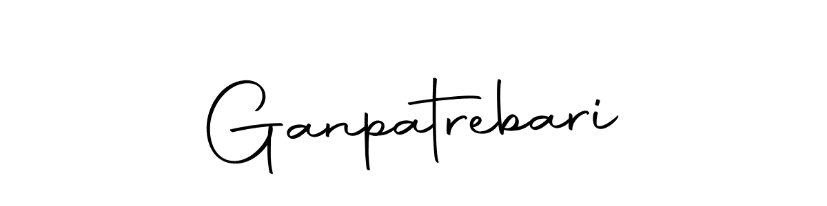 Make a beautiful signature design for name Ganpatrebari. With this signature (Autography-DOLnW) style, you can create a handwritten signature for free. Ganpatrebari signature style 10 images and pictures png