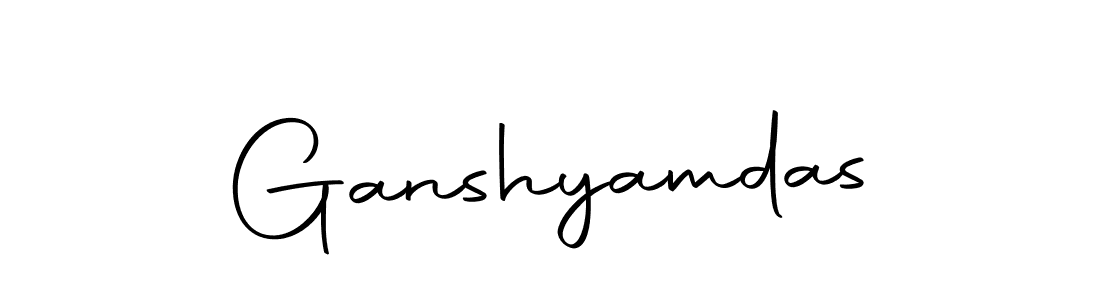 Ganshyamdas stylish signature style. Best Handwritten Sign (Autography-DOLnW) for my name. Handwritten Signature Collection Ideas for my name Ganshyamdas. Ganshyamdas signature style 10 images and pictures png