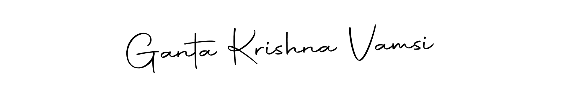 Also we have Ganta Krishna Vamsi name is the best signature style. Create professional handwritten signature collection using Autography-DOLnW autograph style. Ganta Krishna Vamsi signature style 10 images and pictures png