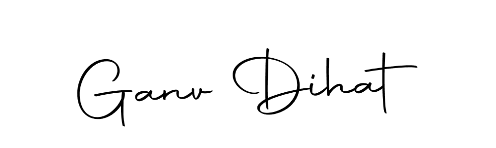 Design your own signature with our free online signature maker. With this signature software, you can create a handwritten (Autography-DOLnW) signature for name Ganv Dihat. Ganv Dihat signature style 10 images and pictures png