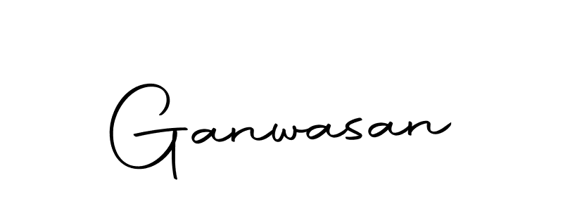 You should practise on your own different ways (Autography-DOLnW) to write your name (Ganwasan) in signature. don't let someone else do it for you. Ganwasan signature style 10 images and pictures png