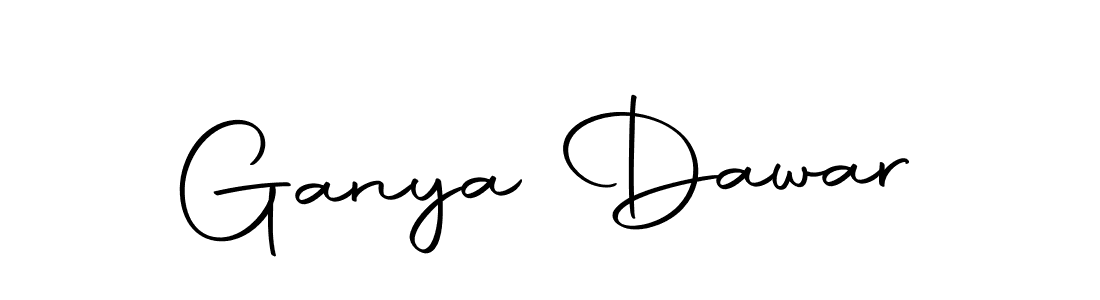Use a signature maker to create a handwritten signature online. With this signature software, you can design (Autography-DOLnW) your own signature for name Ganya Dawar. Ganya Dawar signature style 10 images and pictures png