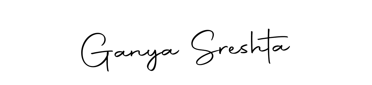 Also we have Ganya Sreshta name is the best signature style. Create professional handwritten signature collection using Autography-DOLnW autograph style. Ganya Sreshta signature style 10 images and pictures png