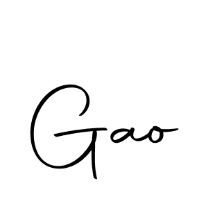 How to make Gao name signature. Use Autography-DOLnW style for creating short signs online. This is the latest handwritten sign. Gao signature style 10 images and pictures png