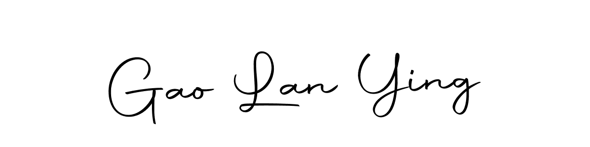 This is the best signature style for the Gao Lan Ying name. Also you like these signature font (Autography-DOLnW). Mix name signature. Gao Lan Ying signature style 10 images and pictures png