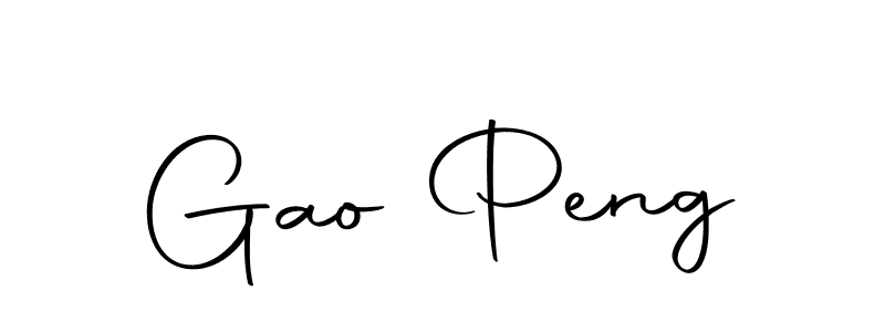 This is the best signature style for the Gao Peng name. Also you like these signature font (Autography-DOLnW). Mix name signature. Gao Peng signature style 10 images and pictures png