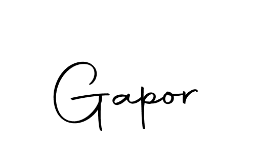 Use a signature maker to create a handwritten signature online. With this signature software, you can design (Autography-DOLnW) your own signature for name Gapor. Gapor signature style 10 images and pictures png