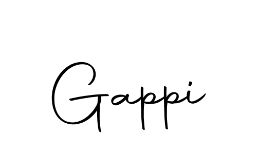 How to make Gappi name signature. Use Autography-DOLnW style for creating short signs online. This is the latest handwritten sign. Gappi signature style 10 images and pictures png
