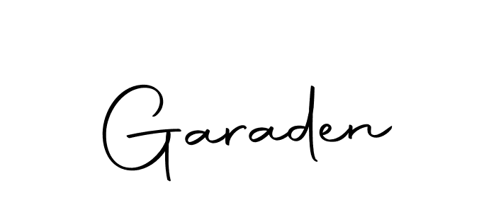 Use a signature maker to create a handwritten signature online. With this signature software, you can design (Autography-DOLnW) your own signature for name Garaden. Garaden signature style 10 images and pictures png