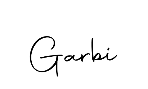 Make a beautiful signature design for name Garbi. With this signature (Autography-DOLnW) style, you can create a handwritten signature for free. Garbi signature style 10 images and pictures png