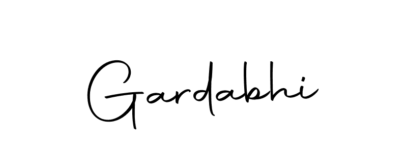 Design your own signature with our free online signature maker. With this signature software, you can create a handwritten (Autography-DOLnW) signature for name Gardabhi. Gardabhi signature style 10 images and pictures png