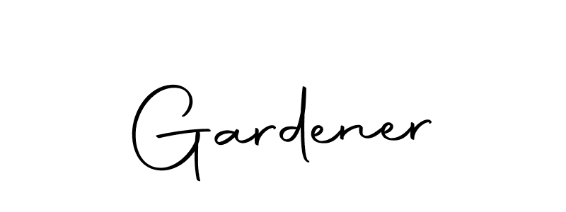 Design your own signature with our free online signature maker. With this signature software, you can create a handwritten (Autography-DOLnW) signature for name Gardener. Gardener signature style 10 images and pictures png