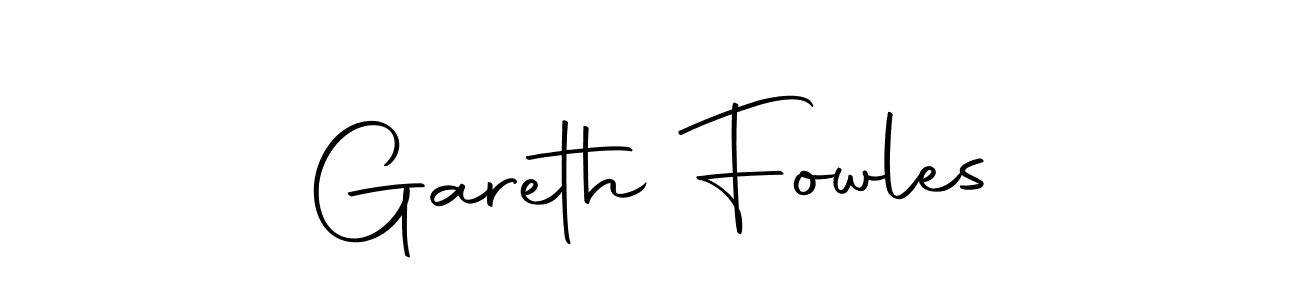 Create a beautiful signature design for name Gareth Fowles. With this signature (Autography-DOLnW) fonts, you can make a handwritten signature for free. Gareth Fowles signature style 10 images and pictures png