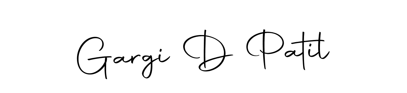 Create a beautiful signature design for name Gargi D Patil. With this signature (Autography-DOLnW) fonts, you can make a handwritten signature for free. Gargi D Patil signature style 10 images and pictures png