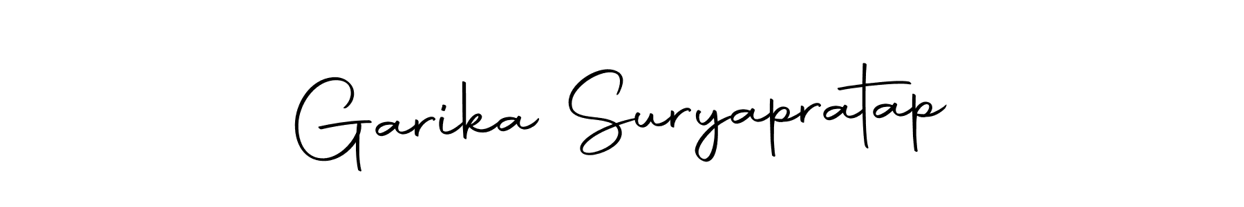 Make a short Garika Suryapratap signature style. Manage your documents anywhere anytime using Autography-DOLnW. Create and add eSignatures, submit forms, share and send files easily. Garika Suryapratap signature style 10 images and pictures png