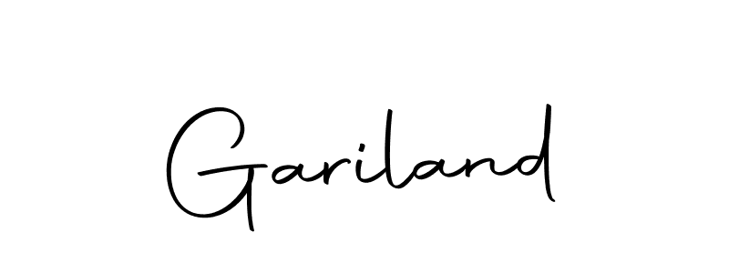 You should practise on your own different ways (Autography-DOLnW) to write your name (Gariland) in signature. don't let someone else do it for you. Gariland signature style 10 images and pictures png