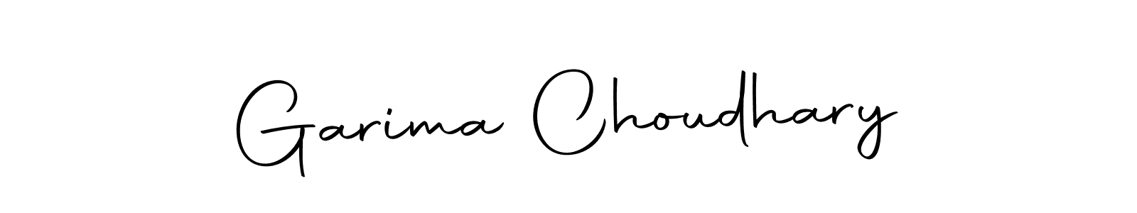 Create a beautiful signature design for name Garima Choudhary. With this signature (Autography-DOLnW) fonts, you can make a handwritten signature for free. Garima Choudhary signature style 10 images and pictures png