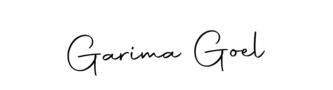 How to make Garima Goel name signature. Use Autography-DOLnW style for creating short signs online. This is the latest handwritten sign. Garima Goel signature style 10 images and pictures png