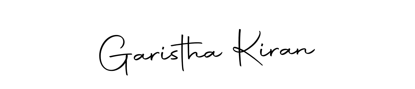 You should practise on your own different ways (Autography-DOLnW) to write your name (Garistha Kiran) in signature. don't let someone else do it for you. Garistha Kiran signature style 10 images and pictures png