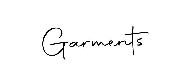 How to make Garments signature? Autography-DOLnW is a professional autograph style. Create handwritten signature for Garments name. Garments signature style 10 images and pictures png