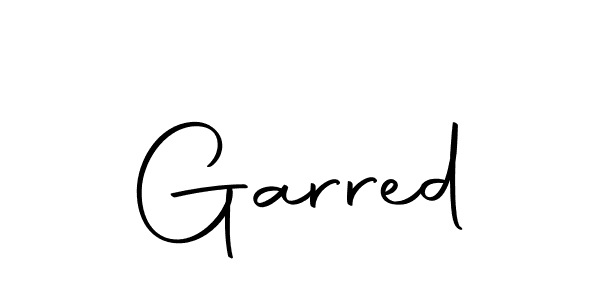 Use a signature maker to create a handwritten signature online. With this signature software, you can design (Autography-DOLnW) your own signature for name Garred. Garred signature style 10 images and pictures png
