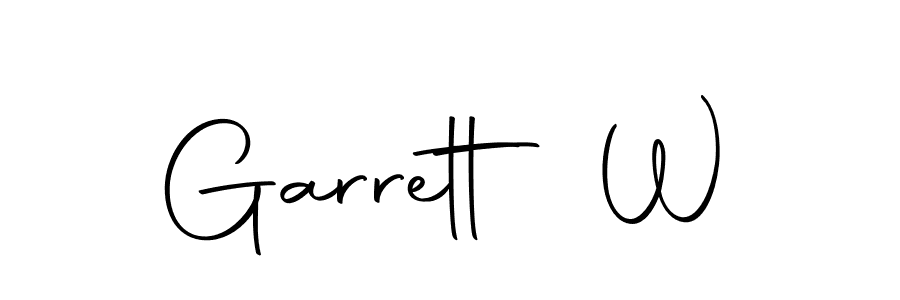 Similarly Autography-DOLnW is the best handwritten signature design. Signature creator online .You can use it as an online autograph creator for name Garrett W. Garrett W signature style 10 images and pictures png