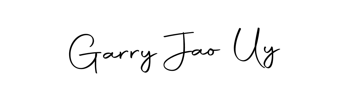 You should practise on your own different ways (Autography-DOLnW) to write your name (Garry Jao Uy) in signature. don't let someone else do it for you. Garry Jao Uy signature style 10 images and pictures png