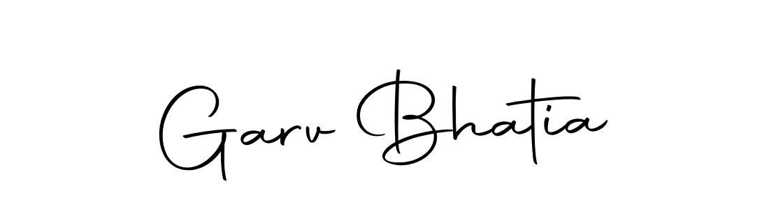 Garv Bhatia stylish signature style. Best Handwritten Sign (Autography-DOLnW) for my name. Handwritten Signature Collection Ideas for my name Garv Bhatia. Garv Bhatia signature style 10 images and pictures png