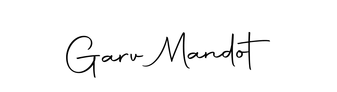 Garv Mandot stylish signature style. Best Handwritten Sign (Autography-DOLnW) for my name. Handwritten Signature Collection Ideas for my name Garv Mandot. Garv Mandot signature style 10 images and pictures png