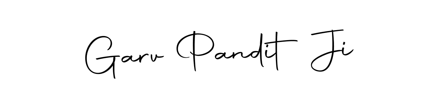 Use a signature maker to create a handwritten signature online. With this signature software, you can design (Autography-DOLnW) your own signature for name Garv Pandit Ji. Garv Pandit Ji signature style 10 images and pictures png