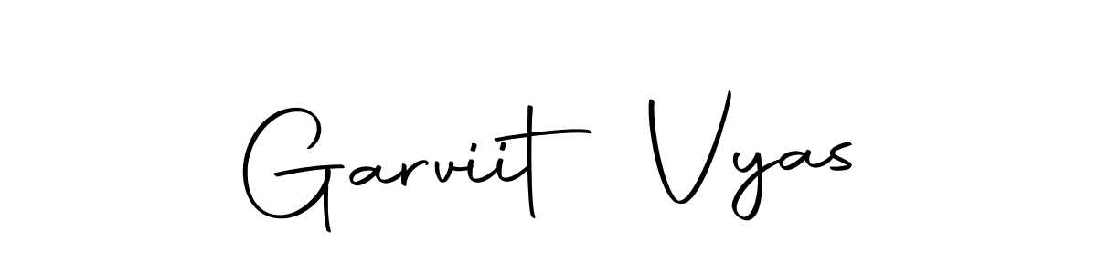 Use a signature maker to create a handwritten signature online. With this signature software, you can design (Autography-DOLnW) your own signature for name Garviit Vyas. Garviit Vyas signature style 10 images and pictures png